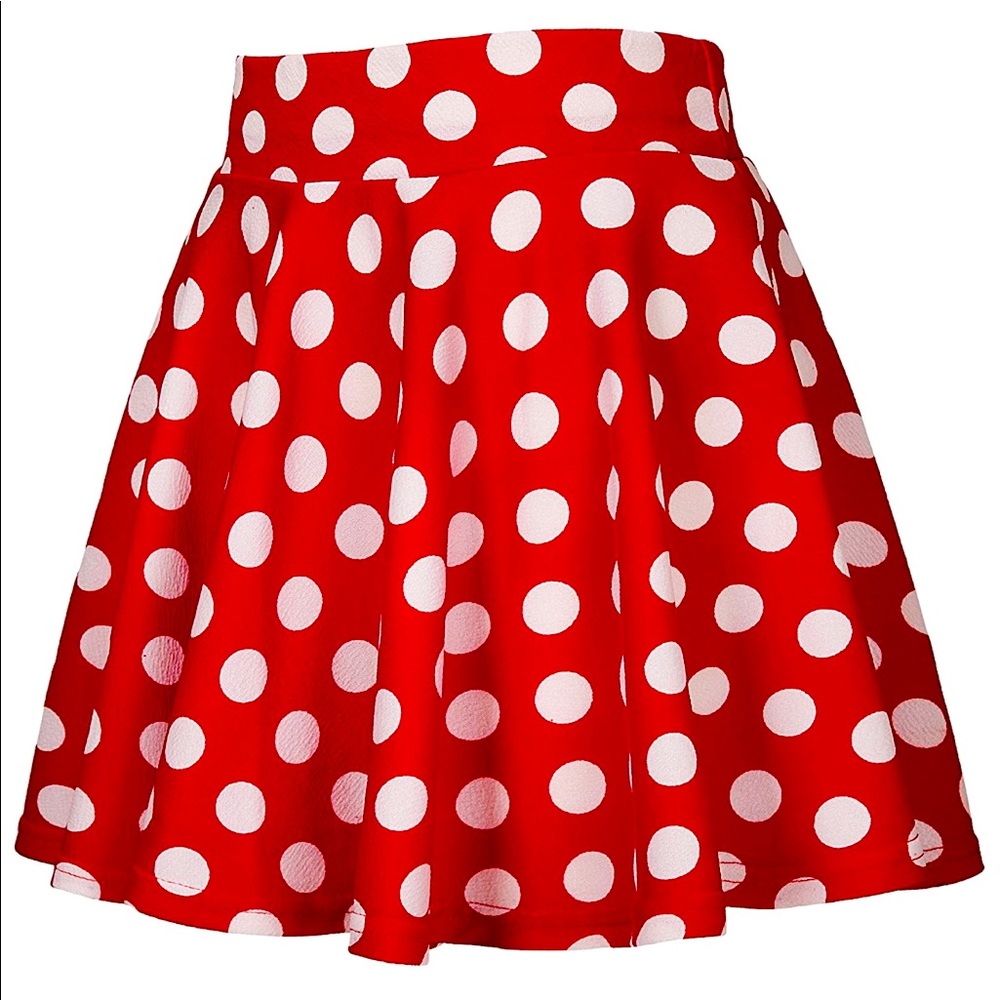 NWT Red and White Polka Dot Skirt